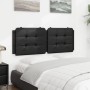 Cabecero de cama acolchado cuero sintético negro 120 cm de vidaXL, Cabeceros y pies de cama - Ref: Foro24-374850, Precio: 38,...