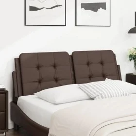 Brown synthetic leather padded headboard 120 cm by vidaXL, Headboards and footboards - Ref: Foro24-374852, Price: 45,76 €, Di...