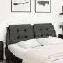Black synthetic leather padded bed headboard 140 cm by vidaXL, Headboards and footboards - Ref: Foro24-374859, Price: 44,52 €...