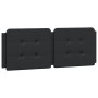 Black synthetic leather padded bed headboard 140 cm by vidaXL, Headboards and footboards - Ref: Foro24-374859, Price: 37,73 €...