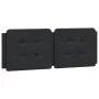 Black synthetic leather padded bed headboard 140 cm by vidaXL, Headboards and footboards - Ref: Foro24-374859, Price: 44,52 €...