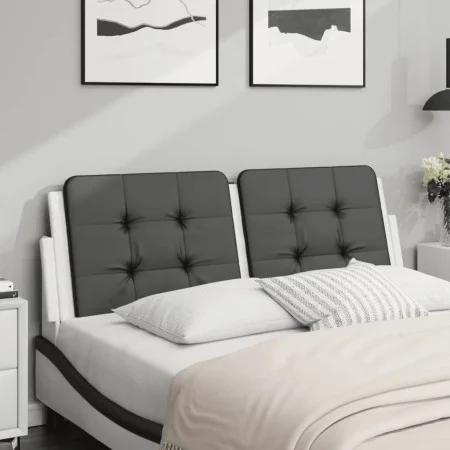 Gepolstertes Kopfteil Kunstleder schwarz weiß 140 cm von vidaXL, Kopf- und Fußteile - Ref: Foro24-374865, Preis: 44,09 €, Rab...