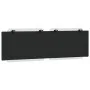 Cabecero de cama acolchado cuero sintético blanco negro 160 cm de vidaXL, Cabeceros y pies de cama - Ref: Foro24-374871, Prec...