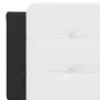Cabecero de cama acolchado cuero sintético blanco negro 160 cm de vidaXL, Cabeceros y pies de cama - Ref: Foro24-374871, Prec...