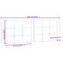 Cabecero de cama acolchado cuero sintético blanco negro 160 cm