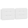 Estructura cama con luces LED cuero sintético blanco 120x200 cm de vidaXL, Camas y somieres - Ref: Foro24-3214097, Precio: 19...
