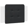 Bed frame with LED black white synthetic leather 100x200 cm by vidaXL, Beds and slatted bases - Ref: Foro24-3214095, Price: 1...