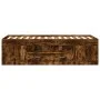 Tumbona con cajones madera ingeniería roble ahumado 90x190 cm de vidaXL, Camas y somieres - Ref: Foro24-3280255, Precio: 179,...