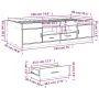 Tumbona con cajones madera ingeniería roble ahumado 90x190 cm de vidaXL, Camas y somieres - Ref: Foro24-3280255, Precio: 179,...
