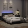 Bed frame with LED lights black PE leather 140x200 cm by vidaXL, Beds and slatted bases - Ref: Foro24-3214110, Price: 191,65 ...