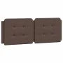 Bed frame with LED lights brown synthetic leather 140x200 cm by vidaXL, Beds and slatted bases - Ref: Foro24-3214112, Price: ...