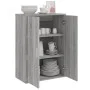 Sonoma gray engineered wood sideboard 60x31x84 cm by vidaXL, Sideboards - Ref: Foro24-840490, Price: 83,10 €, Discount: %