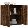 Smoked oak engineered wood sideboard 79x38x80 cm by vidaXL, Sideboards - Ref: Foro24-840517, Price: 83,66 €, Discount: %