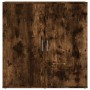 Smoked oak engineered wood sideboard 79x38x80 cm by vidaXL, Sideboards - Ref: Foro24-840517, Price: 83,66 €, Discount: %