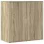 Sideboard aus Sonoma-Eichenholzwerkstoff, 79 x 38 x 80 cm von vidaXL, Sideboards - Ref: Foro24-840515, Preis: 83,57 €, Rabatt: %