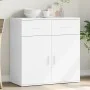 White engineered wood sideboard 79x38x80 cm by vidaXL, Sideboards - Ref: Foro24-840520, Price: 110,10 €, Discount: %