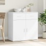 White engineered wood sideboard 79x38x80 cm by vidaXL, Sideboards - Ref: Foro24-840520, Price: 112,11 €, Discount: %