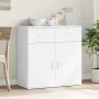 White engineered wood sideboard 79x38x80 cm by vidaXL, Sideboards - Ref: Foro24-840520, Price: 110,10 €, Discount: %