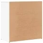 Aparador de madera de ingeniería blanco 79x38x80 cm de vidaXL, Aparadores - Ref: Foro24-840520, Precio: 110,07 €, Descuento: %