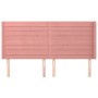 Cabecero con orejas de terciopelo rosa 203x16x118/128 cm