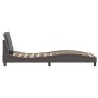Estructura de cama con cabecero cuero sintético gris 90x190 cm de vidaXL, Camas y somieres - Ref: Foro24-3208152, Precio: 139...