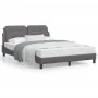 Estructura de cama con cabecero cuero sintético gris 120x200cm de vidaXL, Camas y somieres - Ref: Foro24-3208173, Precio: 178...