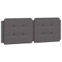 Bed frame with headboard gray synthetic leather 120x200cm by vidaXL, Beds and slatted bases - Ref: Foro24-3208173, Price: 181...
