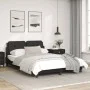 Bed frame with headboard black synthetic leather 140x200cm by vidaXL, Beds and slatted bases - Ref: Foro24-3208184, Price: 18...