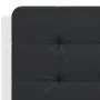 Estructura cama cabecero cuero sintético blanco negro 140x200cm de vidaXL, Camas y somieres - Ref: Foro24-3208190, Precio: 21...