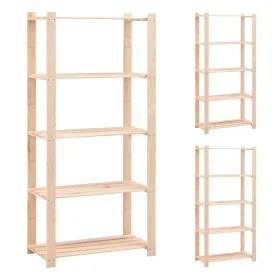 Estantería 5 niveles 3 unidades madera pino maciza 250 kg de vidaXL, Estanterías industriales - Ref: Foro24-3051114, Precio: ...