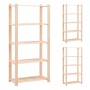 Shelving 5 levels 3 units solid pine wood 250 kg by vidaXL, Industrial shelving - Ref: Foro24-3051114, Price: 185,76 €, Disco...