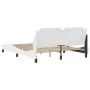 Estructura de cama cabecero cuero sintético blanco 160x200 cm de vidaXL, Camas y somieres - Ref: Foro24-3208192, Precio: 211,...