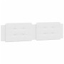 White synthetic leather headboard bed frame 160x200 cm by vidaXL, Beds and slatted bases - Ref: Foro24-3208192, Price: 193,08...
