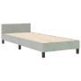 Estructura de cama Gris claro 80 x 200 cm Terciopelo