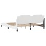 Estructura de cama cabecero cuero sintético blanco 180x200 cm de vidaXL, Camas y somieres - Ref: Foro24-3208199, Precio: 234,...