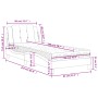 Bett mit schwarz-weißer Kunstledermatratze 80x200 cm von vidaXL, Betten und Lattenroste - Ref: Foro24-3208829, Preis: 253,72 ...