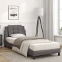 Cama con colchón cuero sintético gris 90x190 cm de vidaXL, Camas y somieres - Ref: Foro24-3208834, Precio: 262,23 €, Descuent...