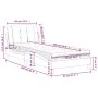 Cama con colchón cuero sintético gris 90x190 cm de vidaXL, Camas y somieres - Ref: Foro24-3208834, Precio: 262,23 €, Descuent...