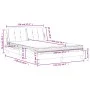 Bed with gray synthetic leather mattress 120x200 cm by vidaXL, Beds and slatted bases - Ref: Foro24-3208855, Price: 358,68 €,...