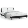 Bett mit schwarz-weißer Kunstledermatratze 120x200 cm von vidaXL, Betten und Lattenroste - Ref: Foro24-3208857, Preis: 396,53...