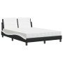 Bett mit schwarz-weißer Kunstledermatratze 120x200 cm von vidaXL, Betten und Lattenroste - Ref: Foro24-3208857, Preis: 396,53...