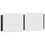 Bed with black and white synthetic leather mattress 120x200 cm by vidaXL, Beds and slatted bases - Ref: Foro24-3208857, Price...