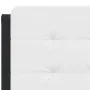 Bed with black and white synthetic leather mattress 120x200 cm by vidaXL, Beds and slatted bases - Ref: Foro24-3208857, Price...