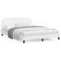 Bed with white synthetic leather mattress 160x200 cm by vidaXL, Beds and slatted bases - Ref: Foro24-3208874, Price: 398,16 €...