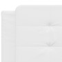 Bett mit weißer Kunstledermatratze 160x200 cm von vidaXL, Betten und Lattenroste - Ref: Foro24-3208874, Preis: 392,66 €, Raba...