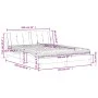 Bed with white synthetic leather mattress 160x200 cm by vidaXL, Beds and slatted bases - Ref: Foro24-3208874, Price: 398,16 €...