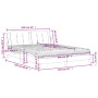 Bett mit weißer Kunstledermatratze 160x200 cm von vidaXL, Betten und Lattenroste - Ref: Foro24-3208874, Preis: 392,66 €, Raba...