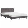 Bett mit grauer Kunstledermatratze 140x200 cm von vidaXL, Betten und Lattenroste - Ref: Foro24-3208869, Preis: 377,54 €, Raba...
