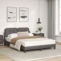 Bed with gray synthetic leather mattress 140x200 cm by vidaXL, Beds and slatted bases - Ref: Foro24-3208869, Price: 370,68 €,...