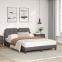 Bett mit grauer Kunstledermatratze 140x200 cm von vidaXL, Betten und Lattenroste - Ref: Foro24-3208869, Preis: 377,54 €, Raba...